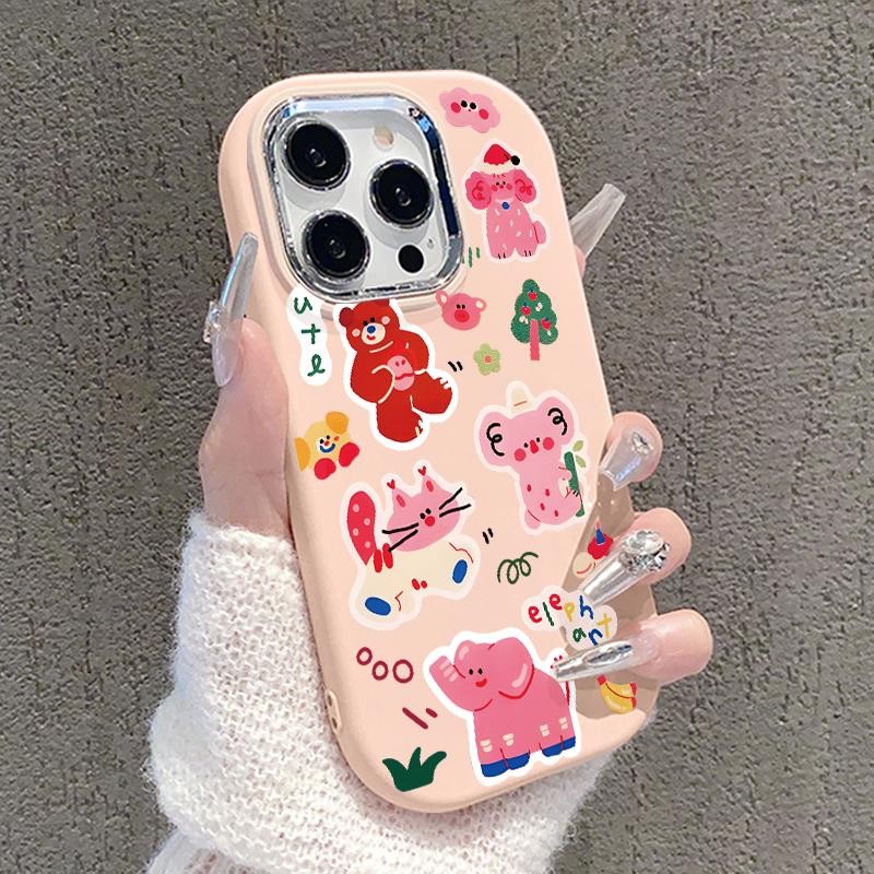 Casing Ponsel For Vivo V15 V20 Pro V23 5G V27 V27 Pro V27e V29 V29E V30 Silikon Oval Logam Lensa Kar