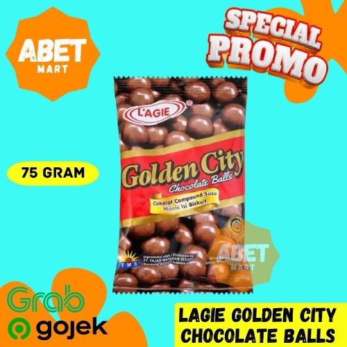 

Lagie Golden City Chocolate Balls 75Gr - 75 Gr Kecil Ekonomis ChocoBall Cokelat Biskuit Bulat Coklat