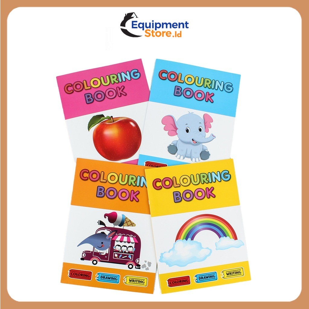 

Buku Mewarnai Anak Coloring Book Buku Gambar Mewarnai 8 Lembar