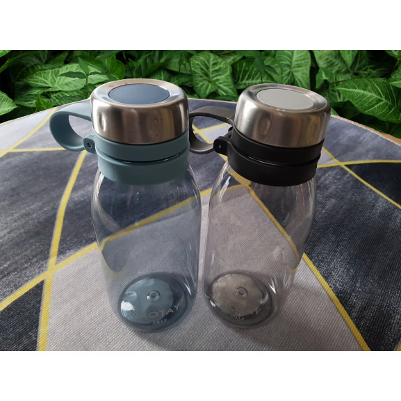 Yamata Botol Minum Plastik Transparant / Botol Minum Plastik 580 Ml / Botol Minum Kekinian Korean St