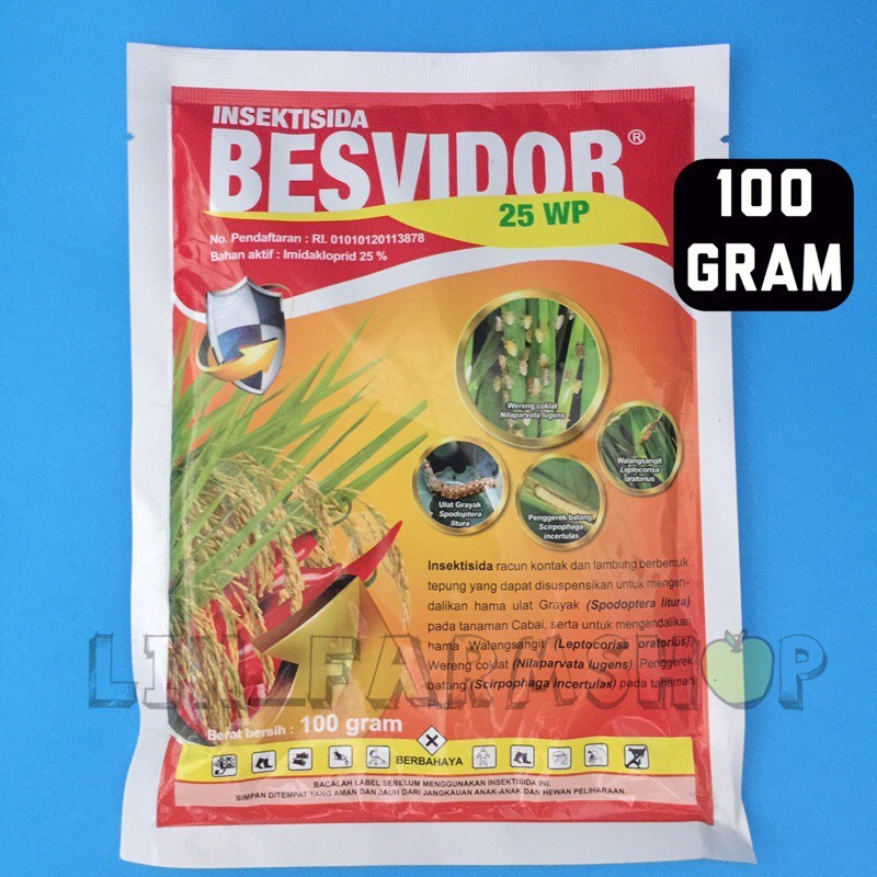 BESVIDOR 25 WP 100 GRAM INSEKTISIDA / BESVIDOR 100GRAM / BESVIDOR 100 GRAM ORIGINAL