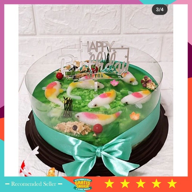 

Kado Natal tahun baru happy new years bagus murah unik / Hampers puding lumut ikan koi/hamper puding coconut pandan/kado ulang tahun/souvenir kado natal imlek lebaran idul fitri/ birthday cake/puding ultah murah/hantaran