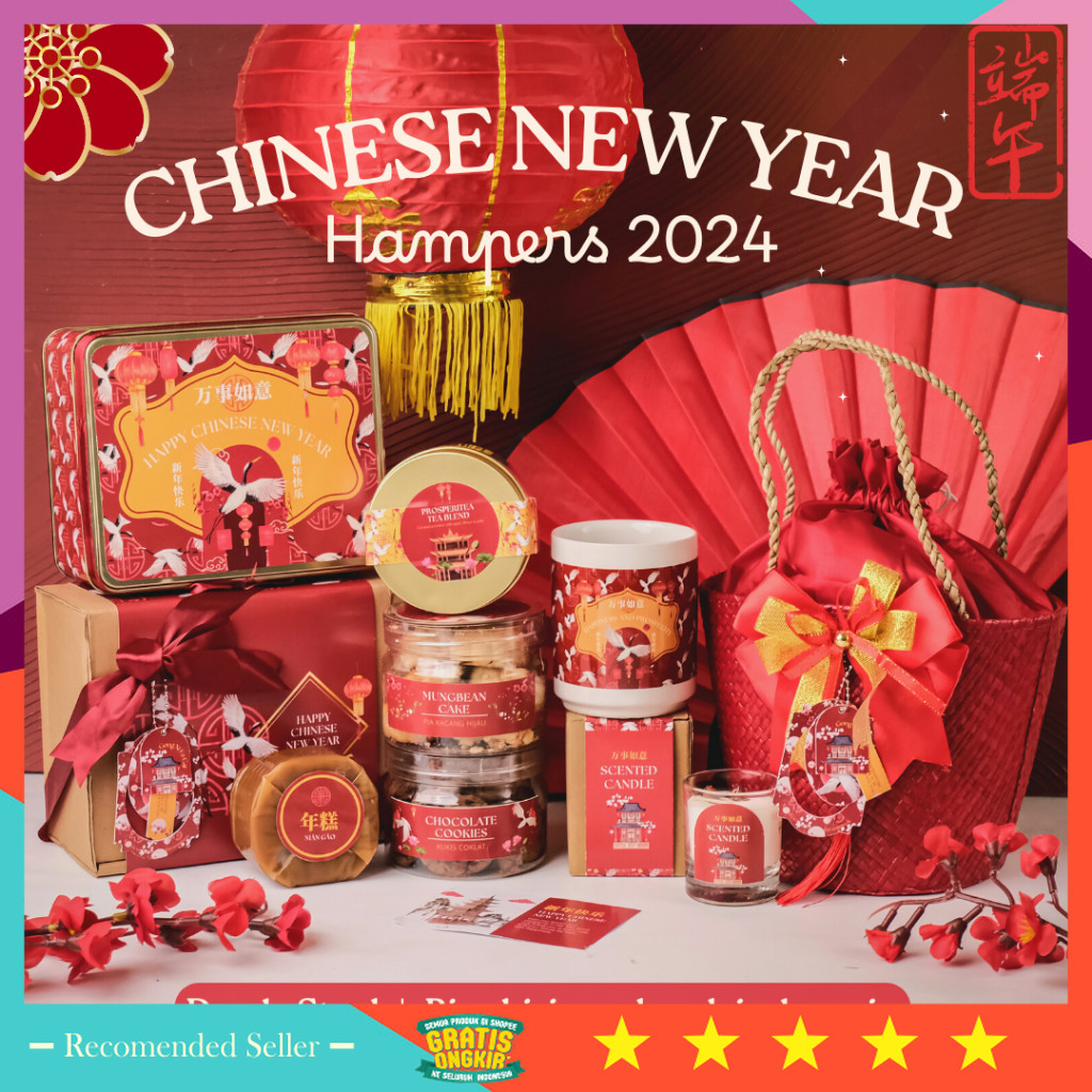 

Cocok buat pacar kado istri suami hampers murah natal / Hampers Imlek 2024 | Chinese New Year Hampers Gift box Kado imlek hampers sincia Souvenir Kue kering Parcel Cny Hadiah chinese kue keranjang Lilin permen