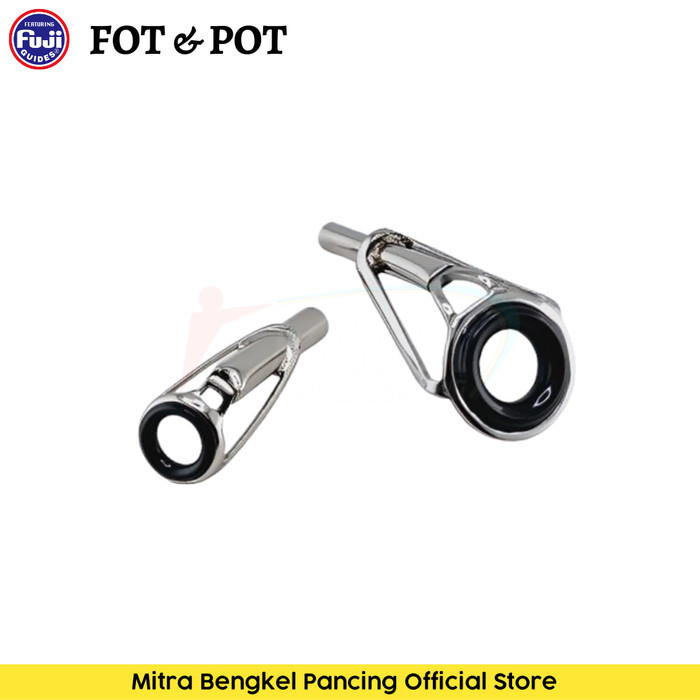 Ring Guide Fuji FOT POT Oxide Tip Top Chrome 1Pcs Cincin Joran Original Japan