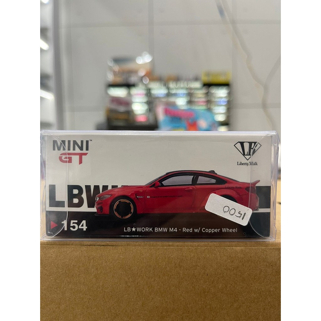 MINI GT MGT154 LB WORKS BMW M4 RED W/ COPPER WHEEL