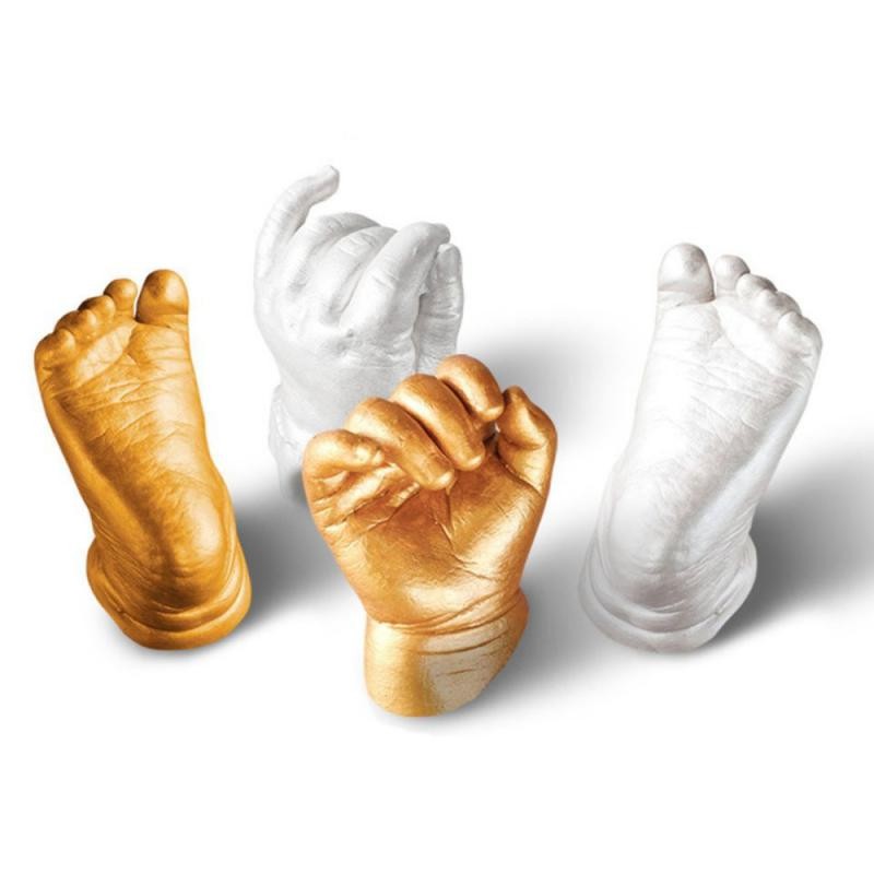Hand Foot Print Model Set Plaster Mold for Baby Couples Wedding Handprints Footprints Casting Kit Ba