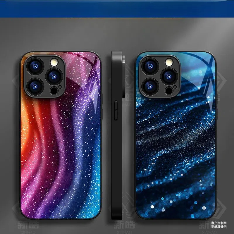 Hard Casing Ponsel Kaca VIVO V5 V5S V5LITE V9 V15 V15PRO V17PRO V19 V20 V21 V21E V23 V23E V27PRO V27