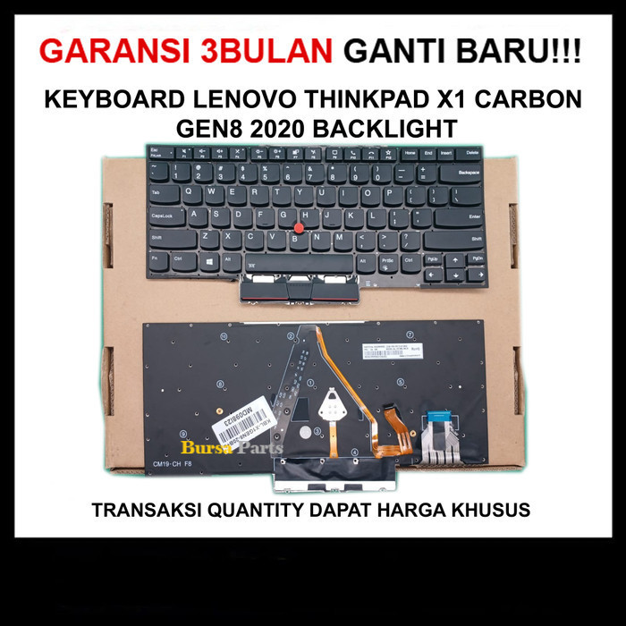 Keyboard Lenovo Thinkpad X1 Carbon GEN8 2020 Backlite Pointer .