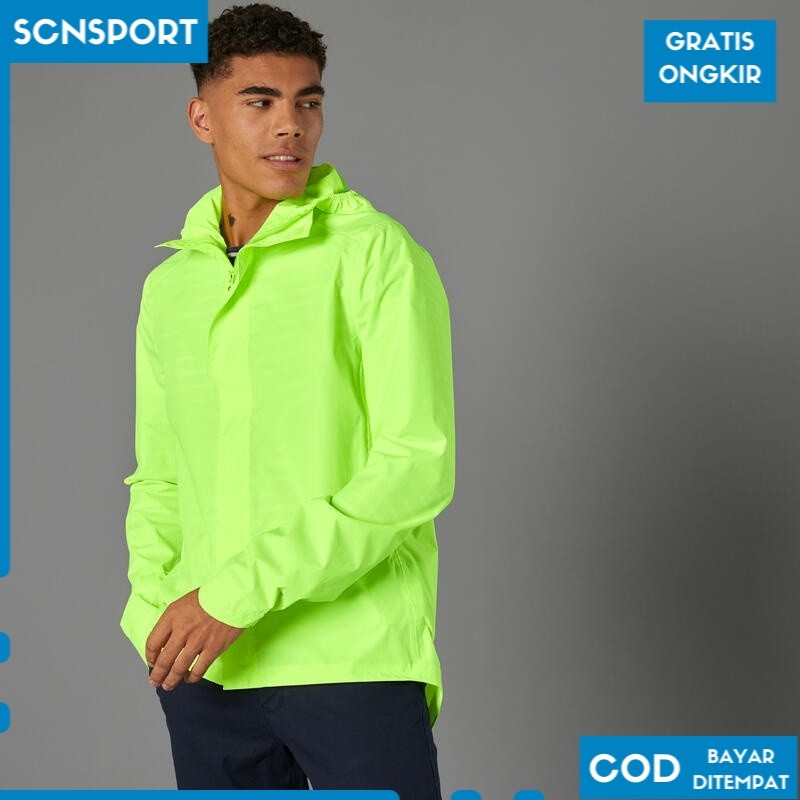 Btwin 100 Jaket Bersepeda Perkotaan Waterproof   Neon  8579898 SP1