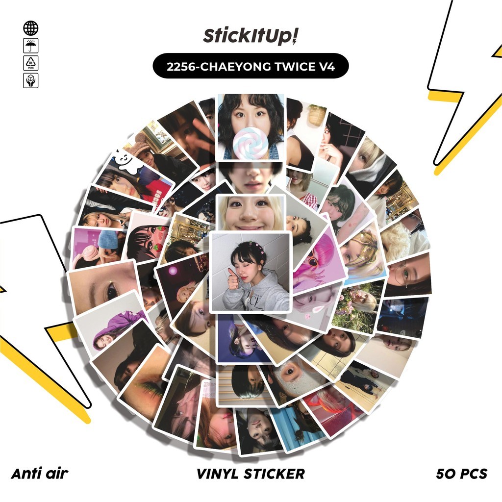 

COD✨ 50 Pcs Stiker CHAEYOUNG TWICE V4 Lucu Anti Air Untuk Dekorasi Notebook Sepeda Skateboard Handphone DIY
