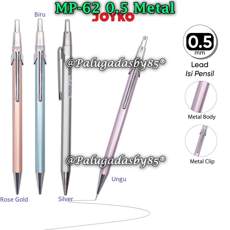 

(1 Biji) Pensil Mekanik JOYKO MP-62 0.5 mm / Mechanical Pencil Joyko MP-62 0.5 mm (1 Biji)