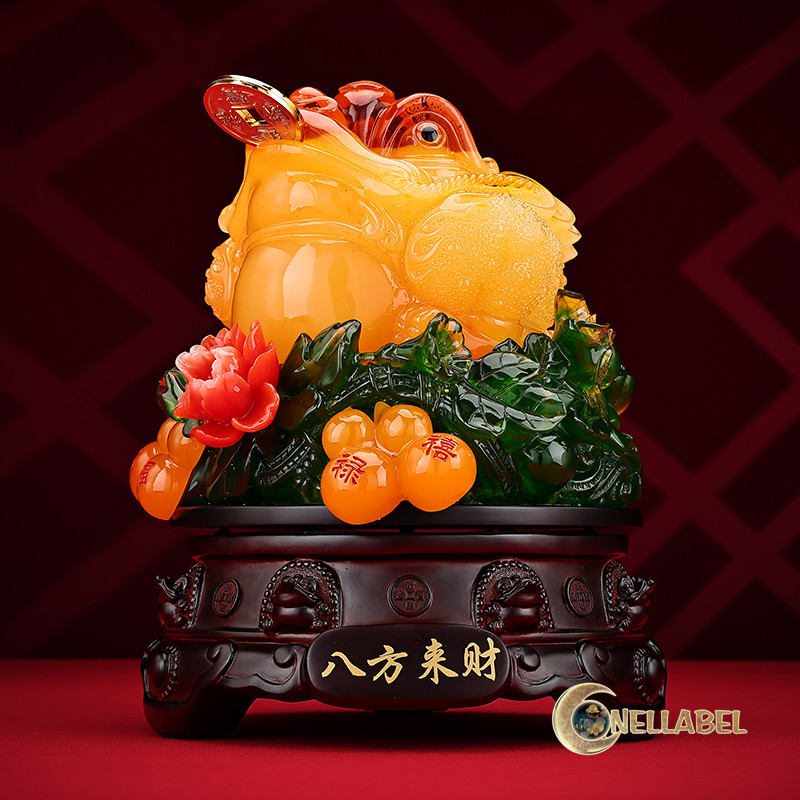 [Conellabel] Ornamen Resin Bafanglai Jinchan Pajangan Bafanglai Jinchan