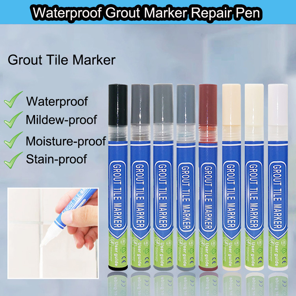 

4ml White Waterproof Tile Marker Grout Pen Wall Seam Pen For Tiles Floor Bathroom Decontamination Seam Repair Tools