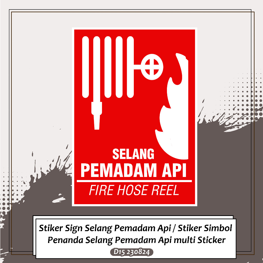 

Stiker Sign Selang Pemadam Api / Stiker Simbol Penanda Selang Pemadam Api multi Sticker