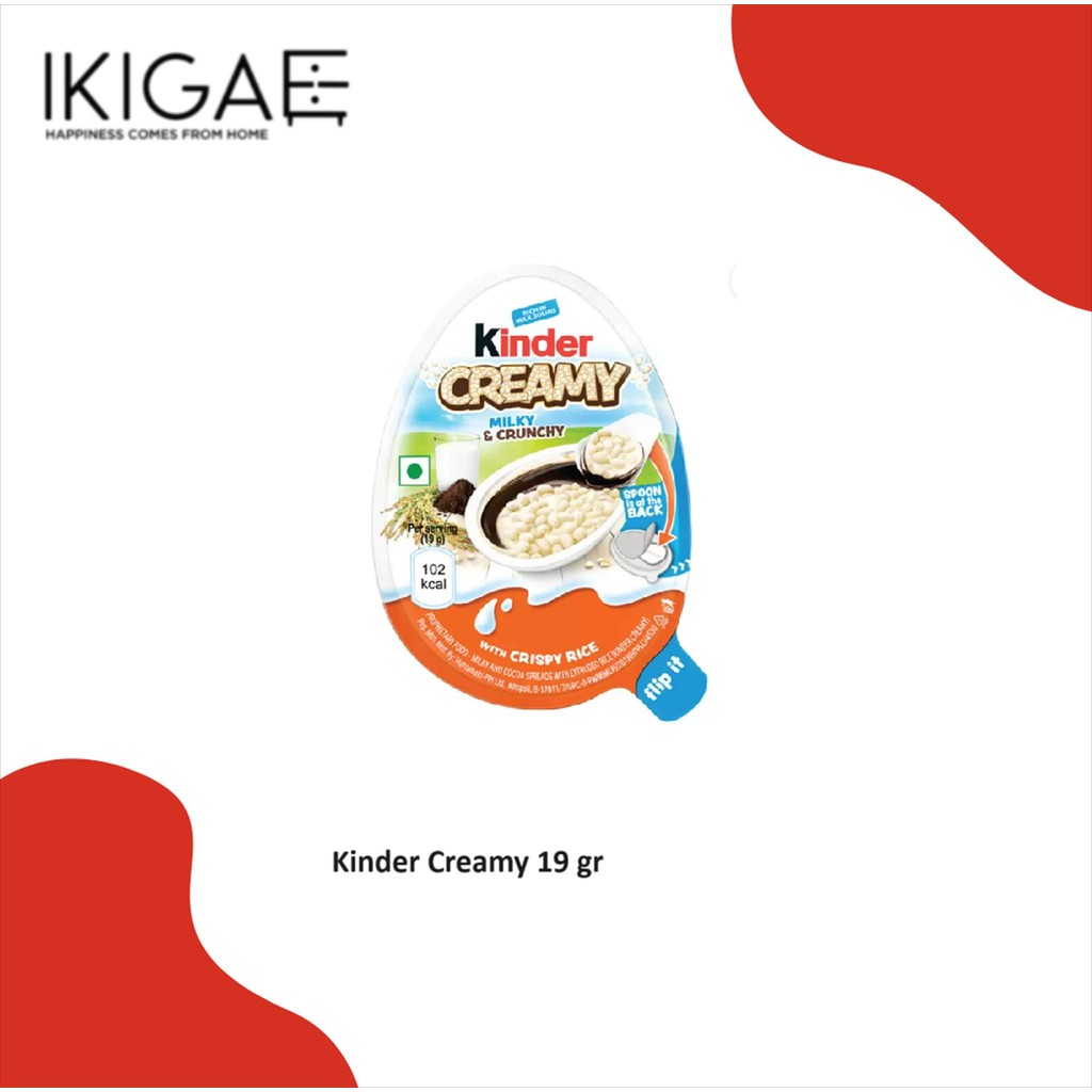 

KINDER CREAMY MILK & CRUNCHY / KRIM SUSU & RENYAH 19 GR