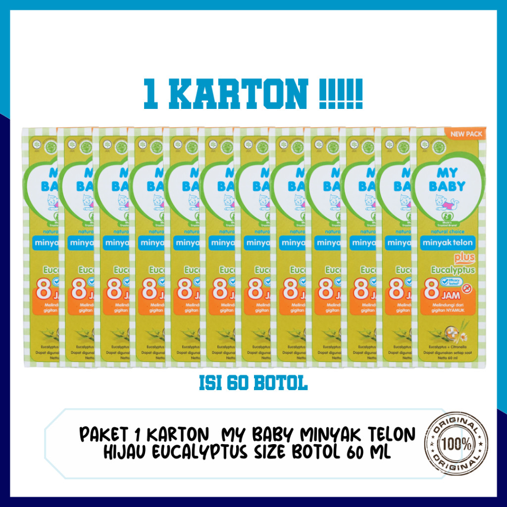 PAKET MY BABY MINYAK TELON 60 ML 1 KARTON