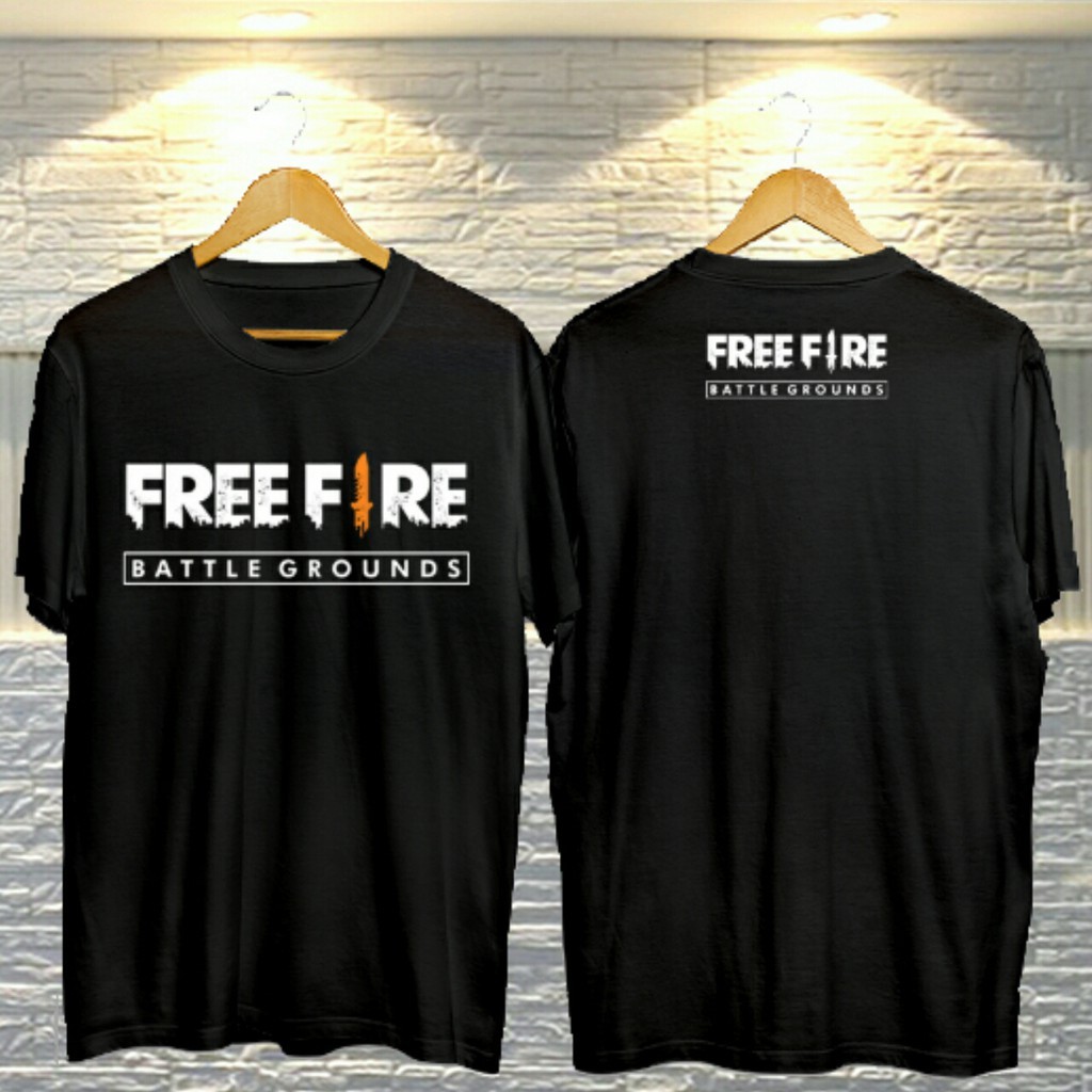 KAOS TSHIRT BAJU DISTRO LOGO FREEFIRE SIMPLE