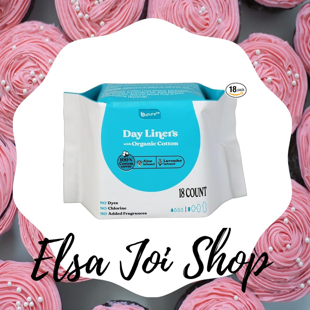 Bpure Day Liners With Organic Cotton - 18 Count