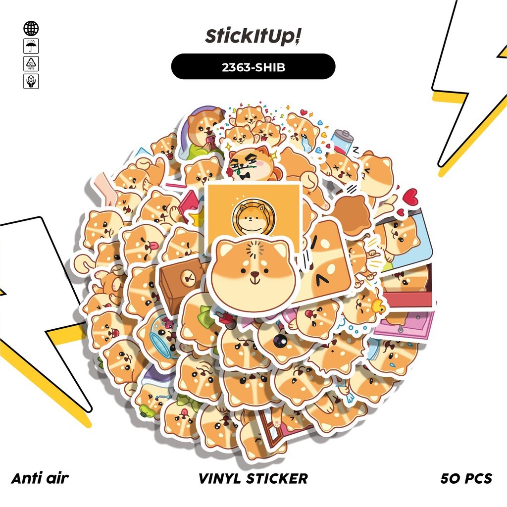 

COD✨ 50 Pcs Stiker FUNNY SHIBA INU STICKER PACK 01 Lucu Anti Air Untuk Dekorasi Notebook Sepeda Skateboard Handphone DIY