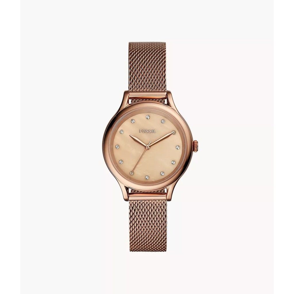 Fossil Laney Analog Rose Gold Jam Wanita 34MM BQ3392