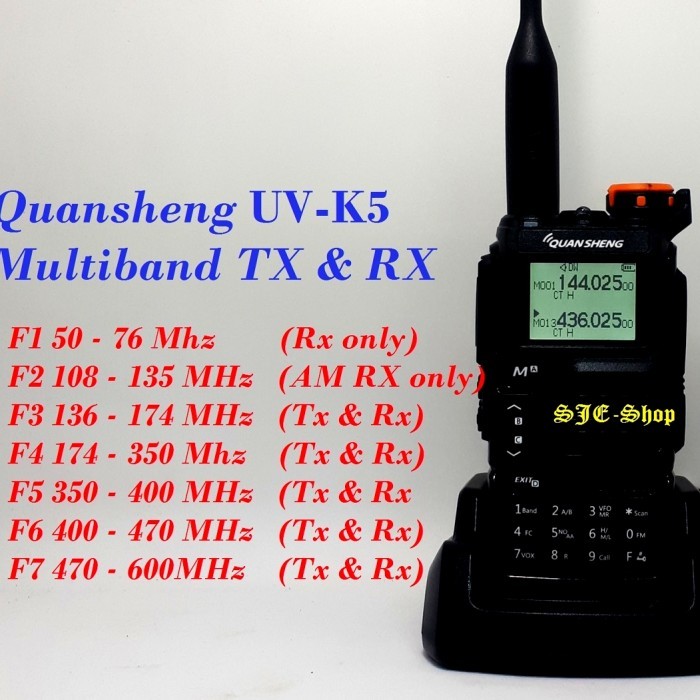 ORI  PROMO HT QUANSHENG UV-K5 MULTIBAND