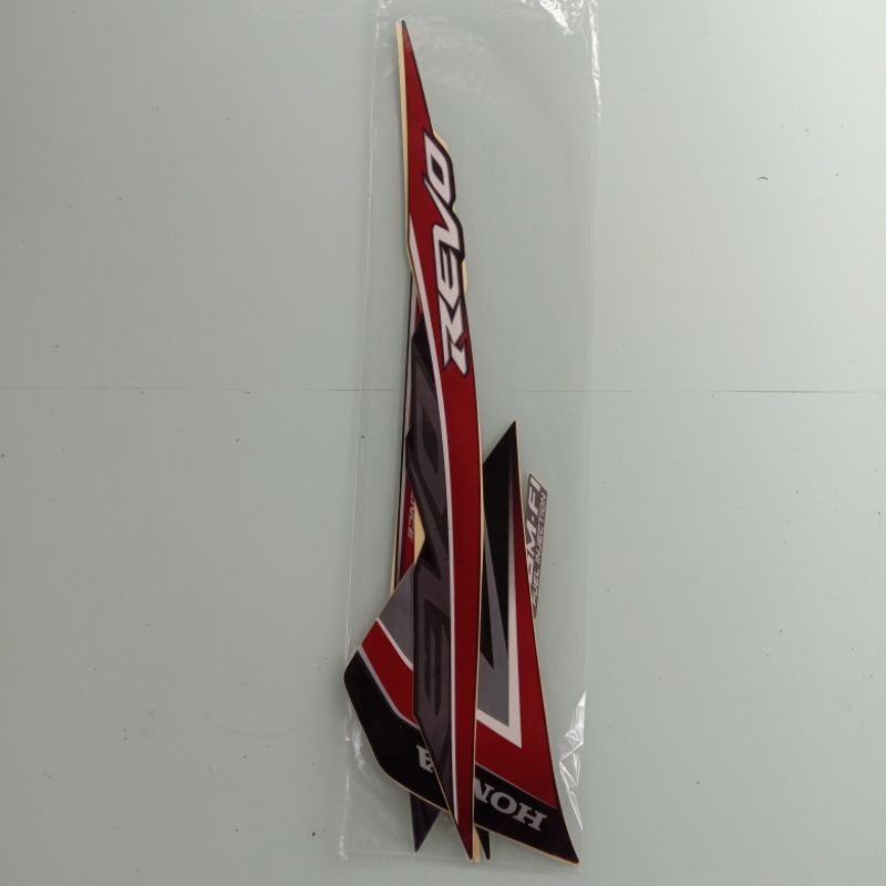 striping sticker Honda Revo fi 2015 2016 hitam merah