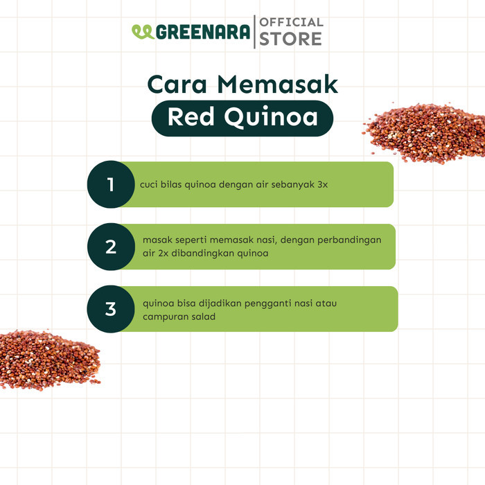 

Quinoa Merah 1 Kg / Red Quinoa