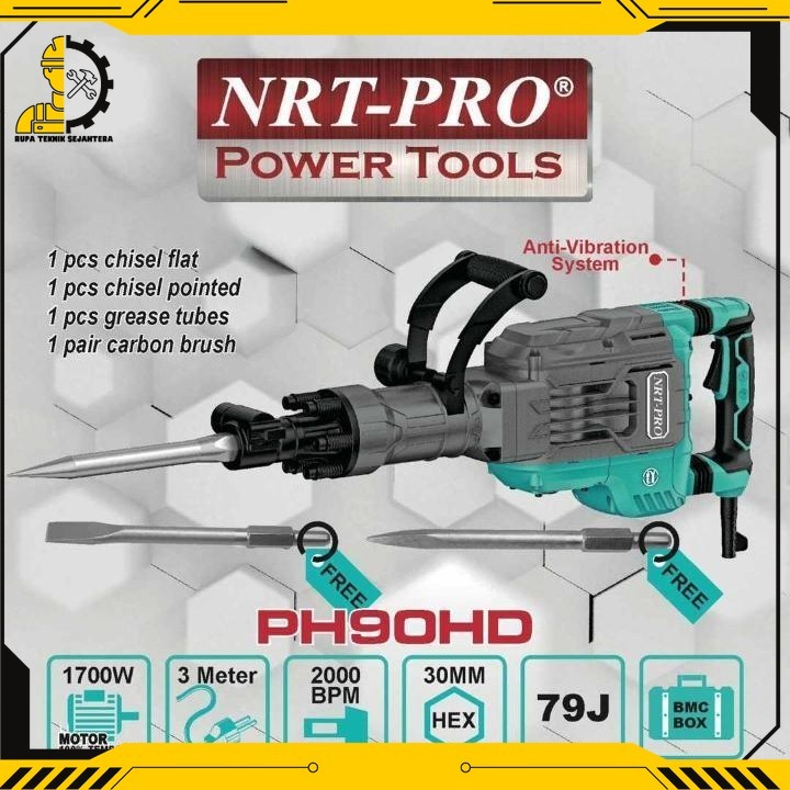 HAMMER DEMOLITION / BOR BOBOK BETON / JACK HAMMER PH 90 HD NRT-PRO