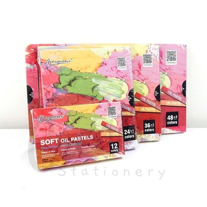 

Giorgione Soft Oil Pastel Crayons 12 24 36 48 Colors Warna G-OP - GRG 12w G-OP12