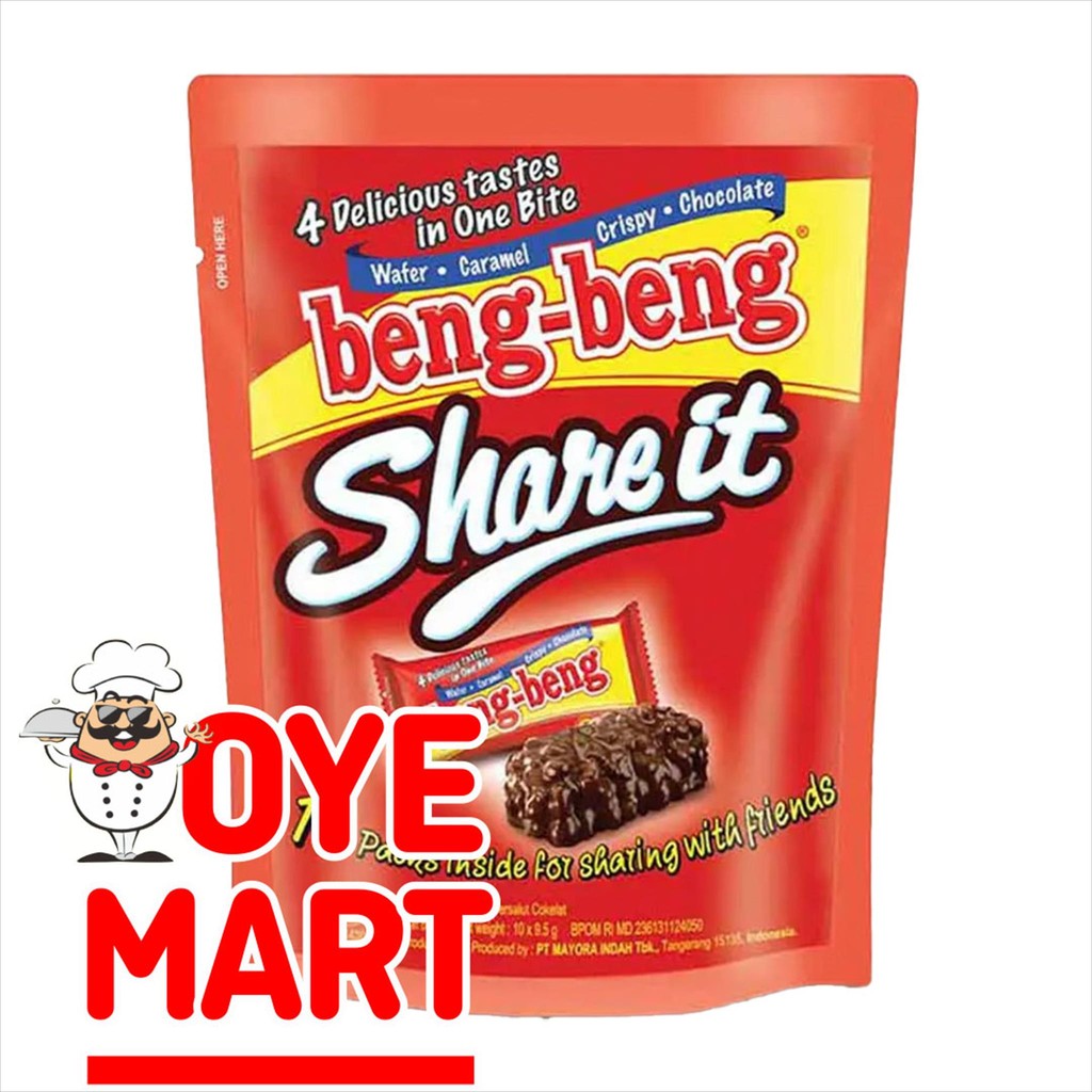 

BENG-BENG SHARE IT 95GR ISI 10PCS / WAFER / CEMILAN