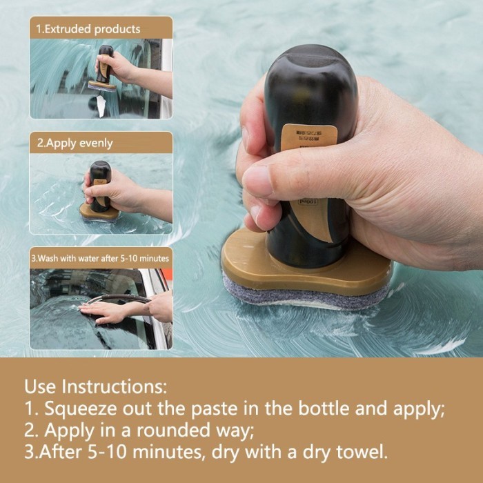 100 Ml Pembersih Kaca Mobil Kit Obat Penghilang Jamur Kaca Mobil DD