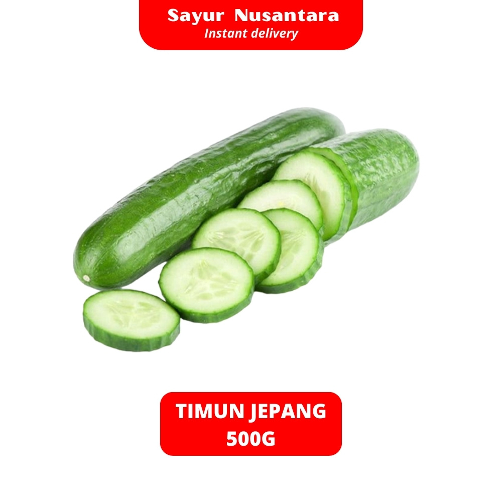 

promo awal bulan 12.12 free sale Timun Jepang 500gr - Sayur Nusantara
