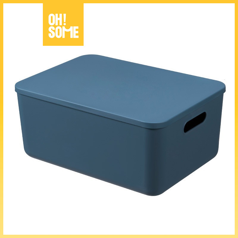 kkv-storage basket/storage box with cover/multiple sizes/Kotak Penyimpanan Bin Pantry Serbaguna Kota