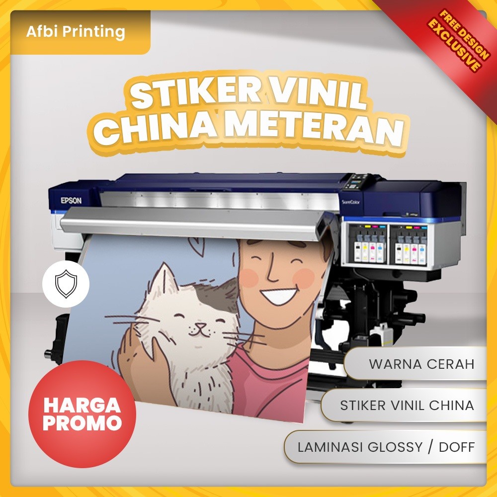 

Azagi Print Jual Stiker Vinil Cina Glossy / Stiker Meteran / Stiker China / Sticker Meteran