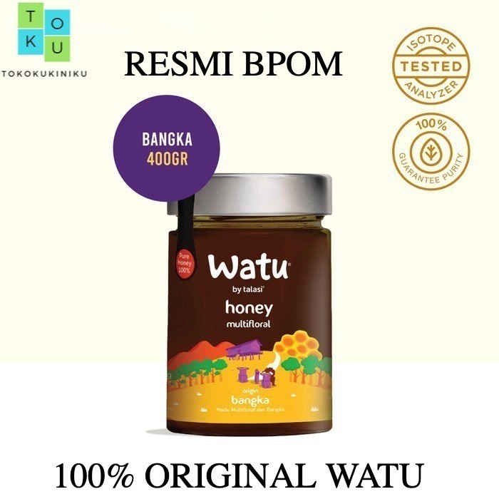 

BPOM Watu Multifloral Honey Madu Asli Pulau Bangka Lebah Trigona 400gr 400g 400 g gr gram