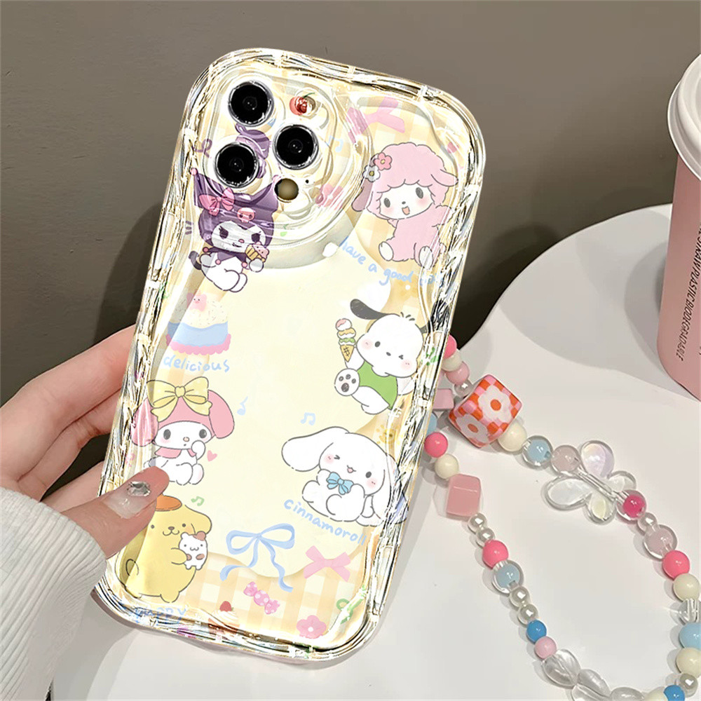 Case For ITEL P40 Plus P50 P55 Plus S23 S23Plus itelA04 A05S A60 A70 RS4 Yellow Sanrio Family SetCas
