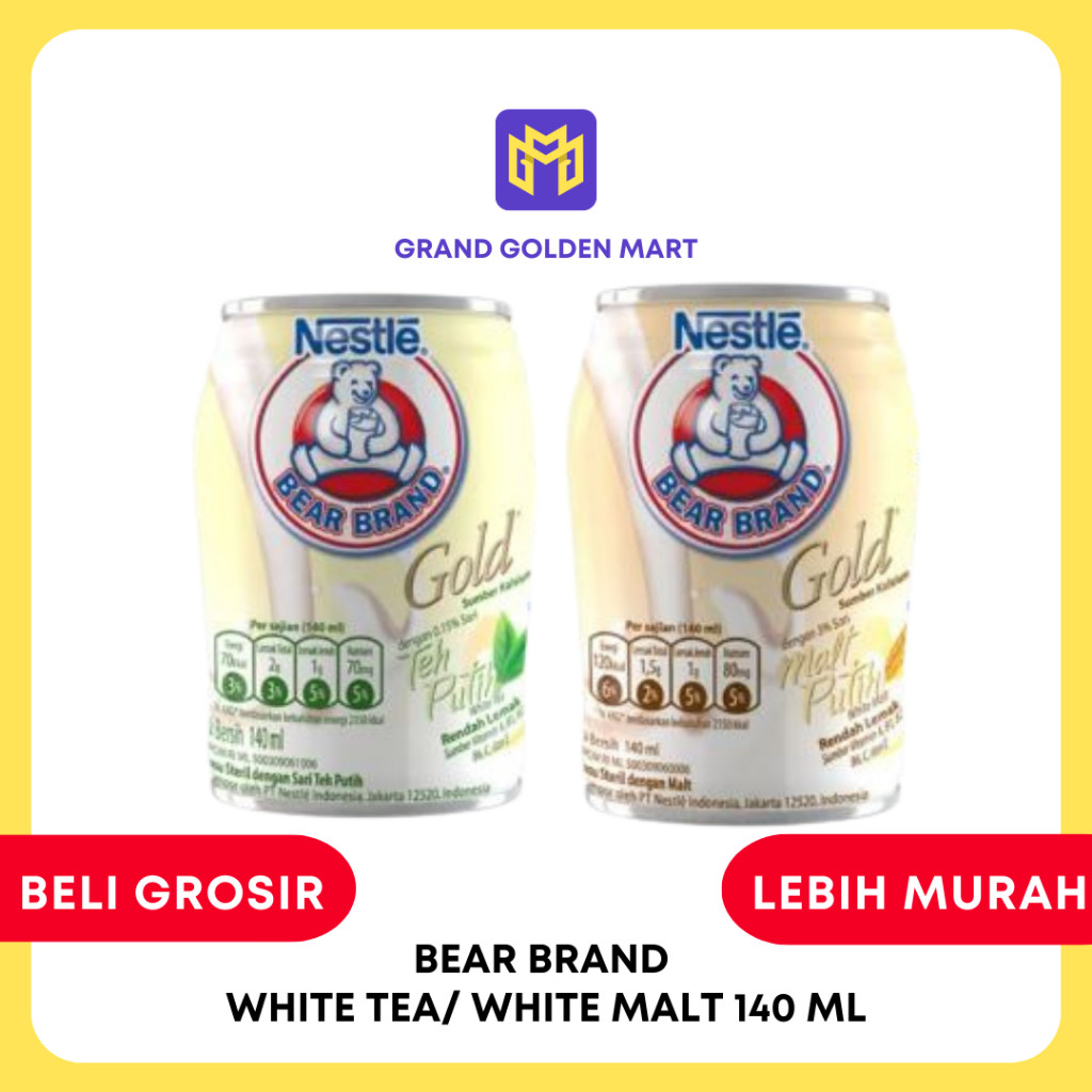

Susu Bear Brand Gold White Malt / White Tea 140 ml