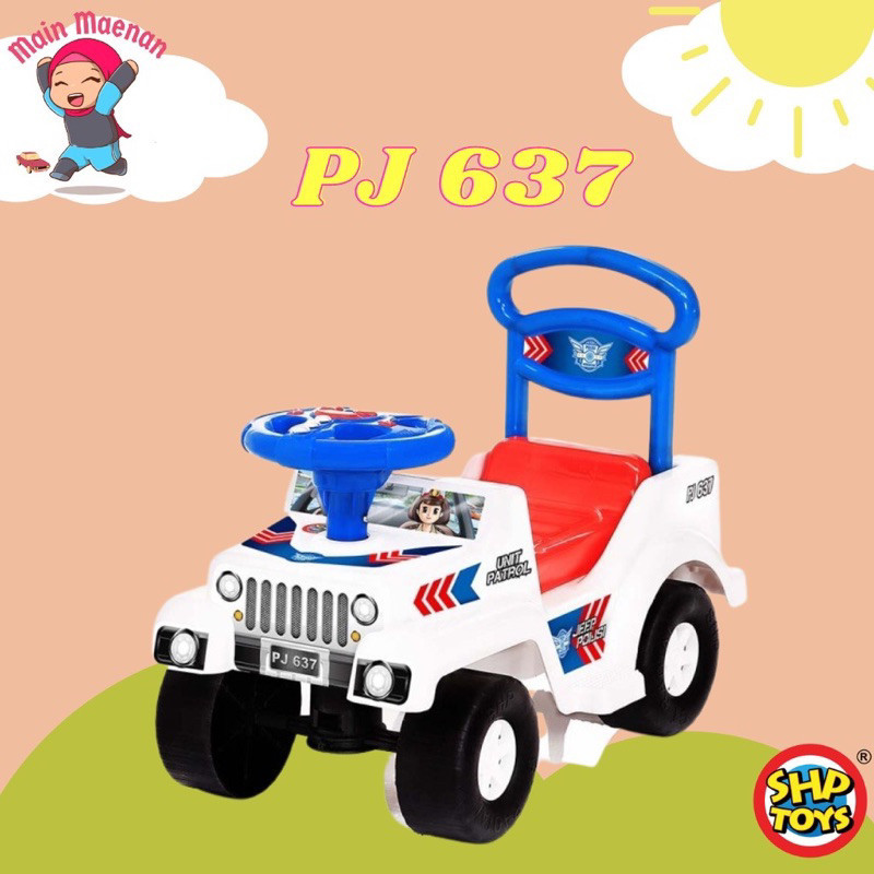TERLARIS BISA COD (BISA COD) MAINAN ANAK MOBIL DORONG JEEP PJ 637 / Mainan Anak Mobil Mobilan Duduk 
