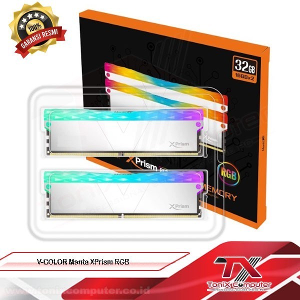 V-COLOR Manta XPrism RGB 64GB (32GBx2) DDR5 5600MHz | Ram PC DDR5 RGB
