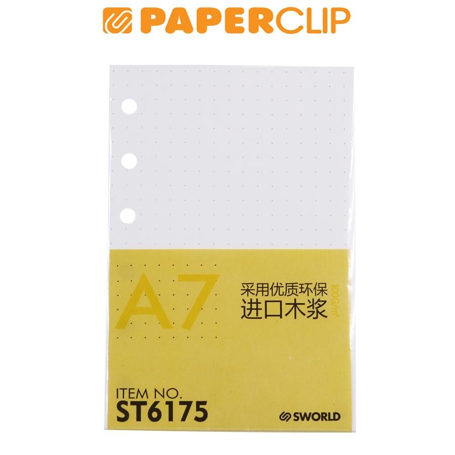 

LOOSE LEAF A7 SWORLD DOT GRID ST6175 6H 50S