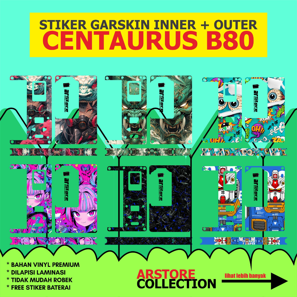 

Garskin Stiker Label Centa B80 Bisa Custom