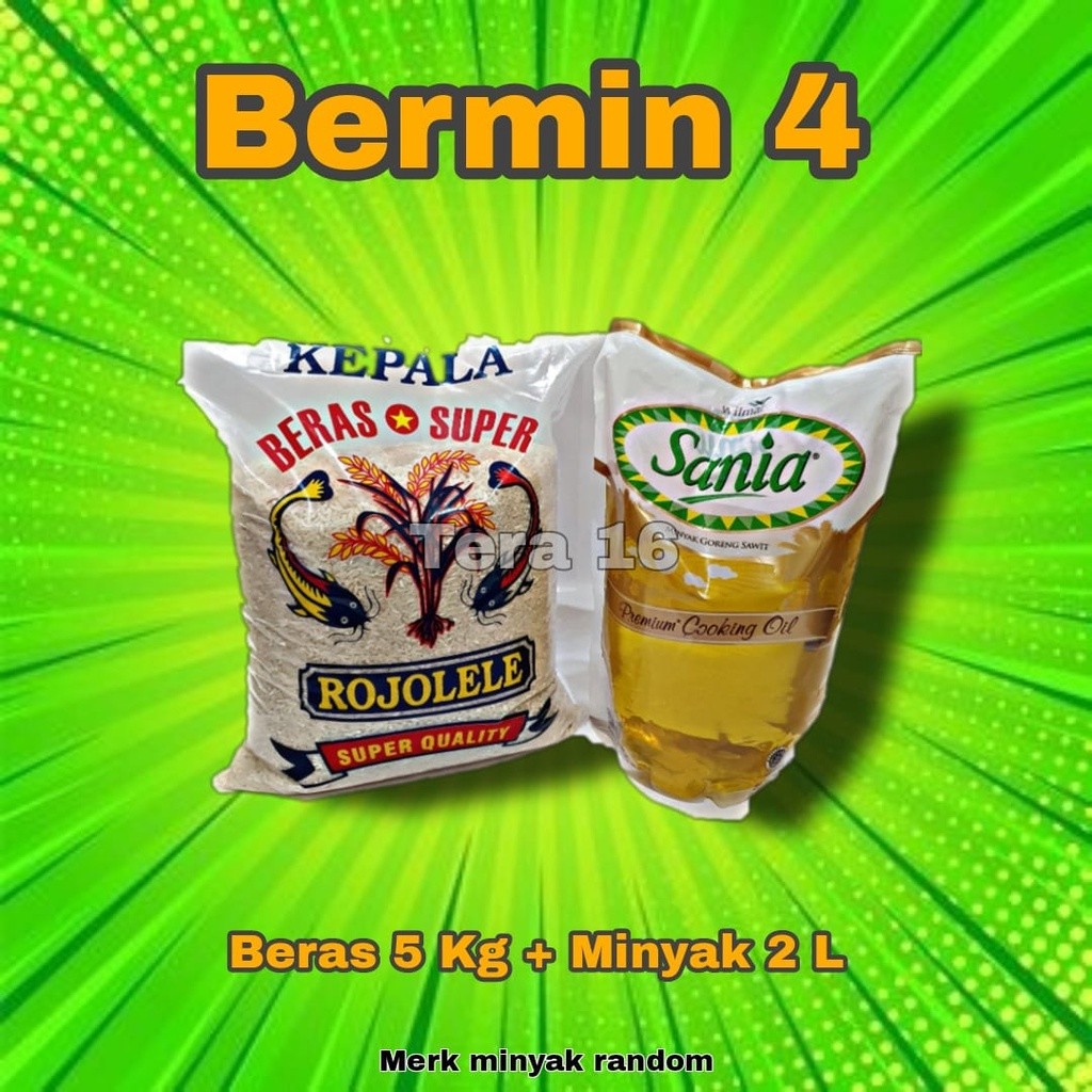 

bermin 4 /sembako /beras / minyak /paket lebaran / hampers / bandung