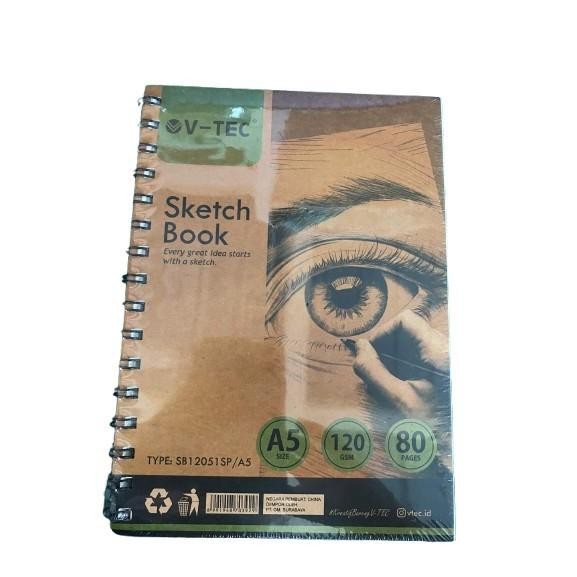 

TERLARIS! Sketch Book Craft V-Tec 120gsm SB12051SP - A4