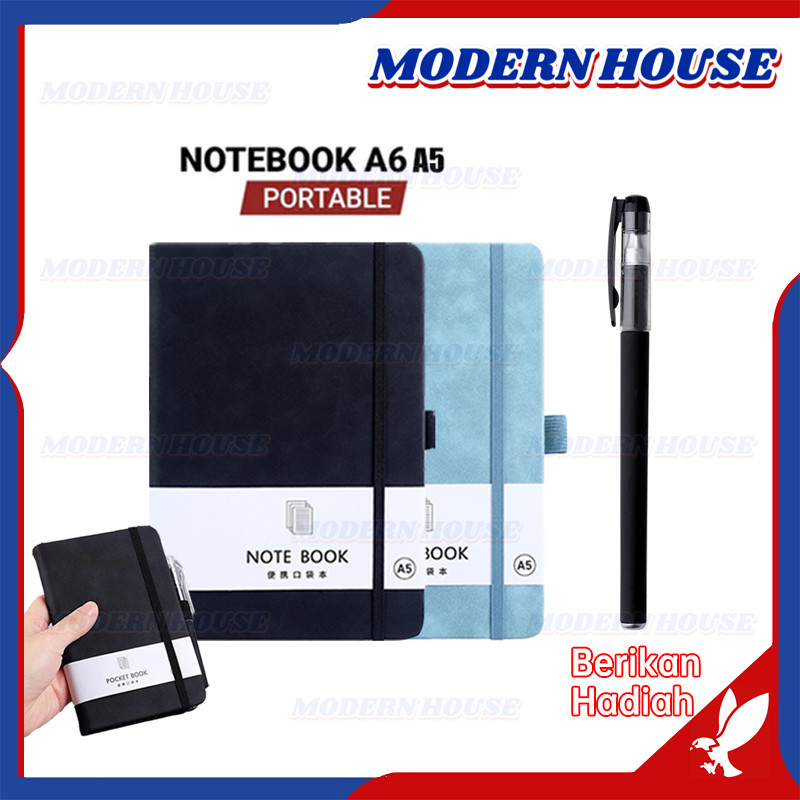 

Notebook A5/A6 Buku Diary Aesthetic Buku Catatan Buku Notes Kecil Notebook Tali 100 Lembar