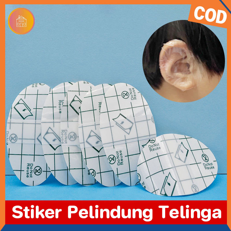 60PCS Stiker Pelindung Telinga Sticker Renang Stiker Mandi Renang Penutup Telinga Anti Air Untuk Bab