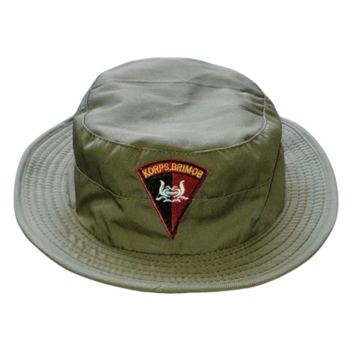 topi import rimba army / topi jungle hat tactical / topi Brimob - Hijau army
