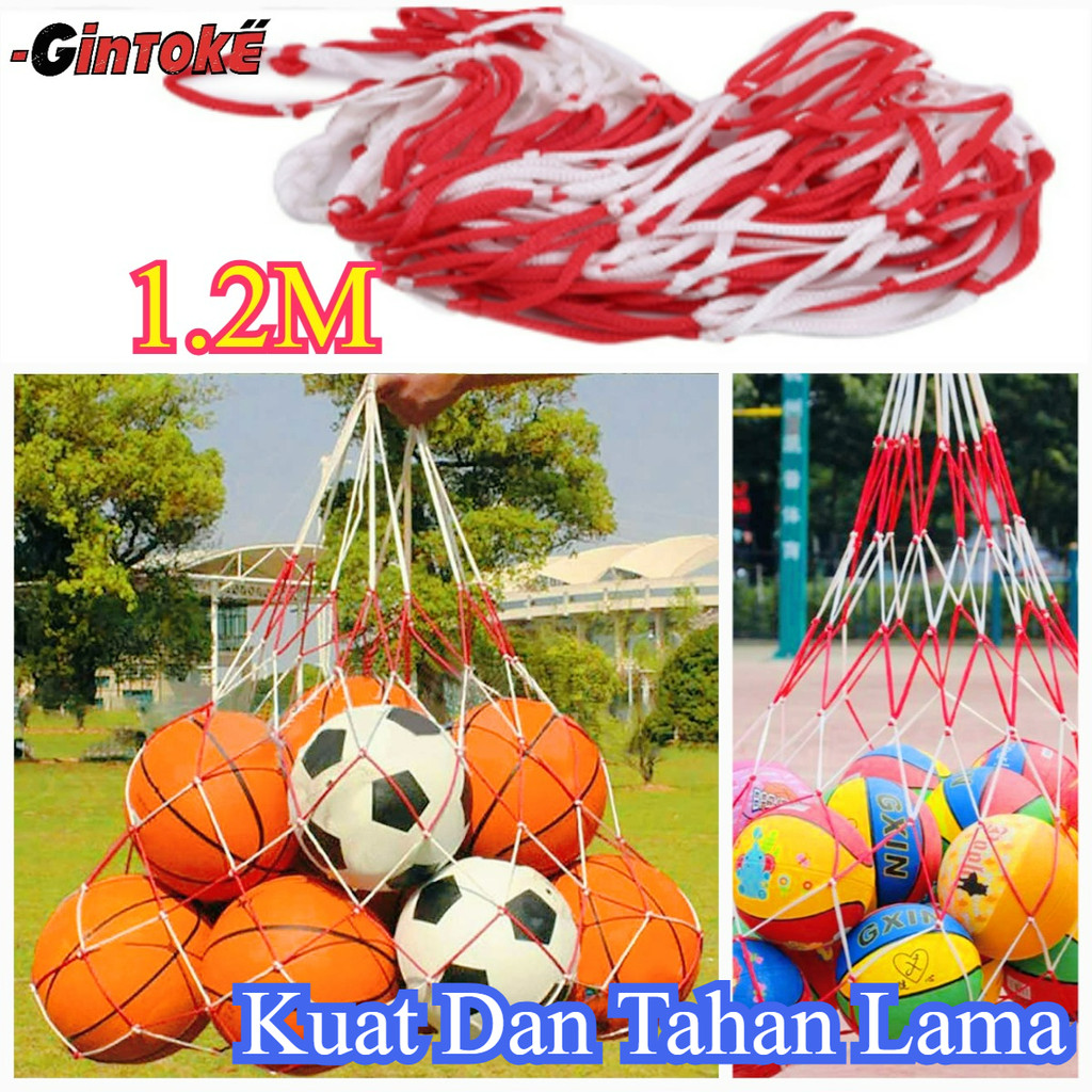 1.2M Tas Jaring Bola Voli Tas Jaring Penyimpanan/Bola Sepak Tas Jaring Penyimpanan /Bola Keranjang T