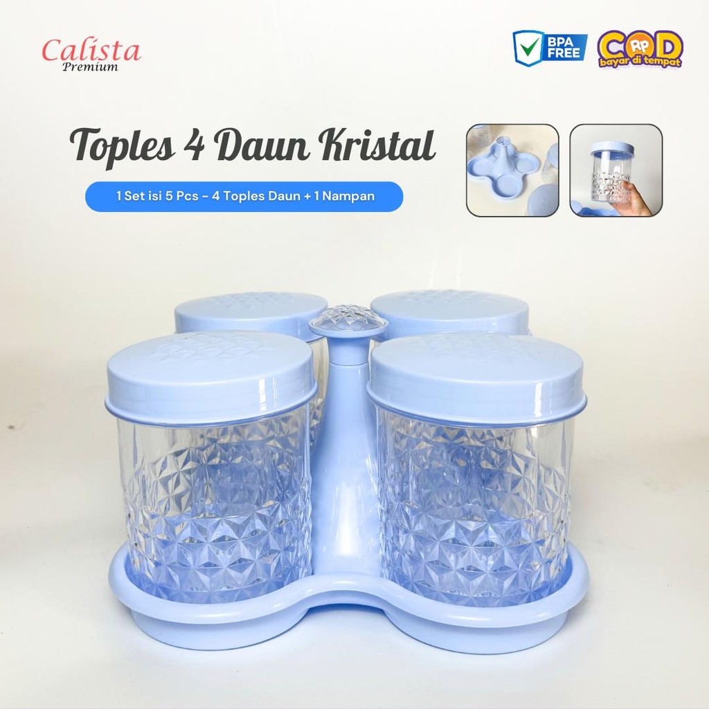 [CALISTA] Toples 4 Daun Toples Bening Nampan