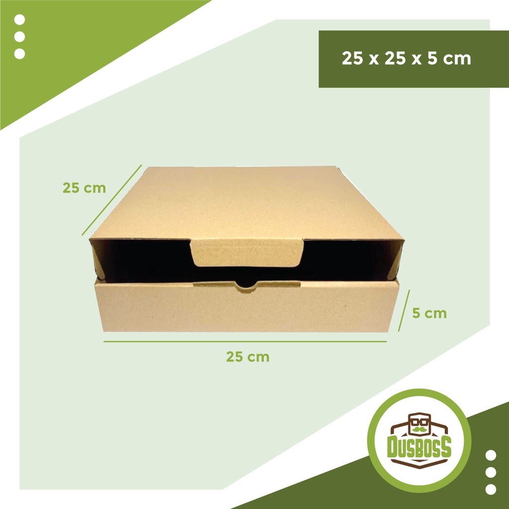 

Kardus 25 x 25 x 5 cm --Die Cut dan easy usage—