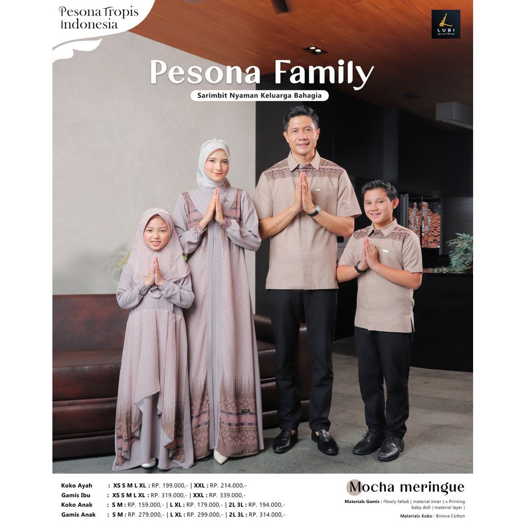 LUBI PESONA TROPIS SARIMBIT FAMILY SERIES 2025 // MOCHA // FORESTGREEN // BROKENWHITE